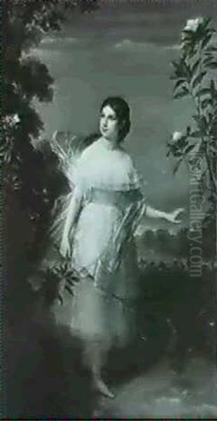 Jeune Fille Chassant Les Papillons - view 1
