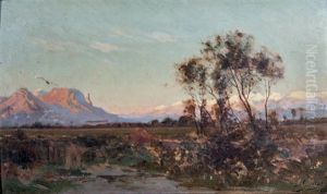 Paysage, Vallee De L'isere Et Les Sommets Enneiges by Laurent Guetal