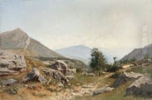 Le Col Du Lautaret, A Gauche La Crete De Chaillol