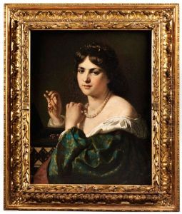 Die Schone Munchnerin by Carl Adolf Gugel