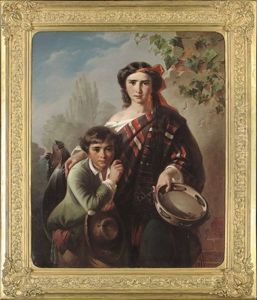 The Young Musicians by Carl Adolf Gugel