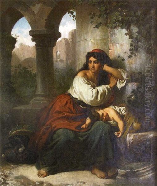 Italienne Et Son Enfant - view 1