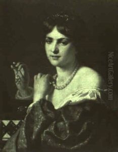 Portrat Einer Jungen Edeldame by Carl Adolf Gugel