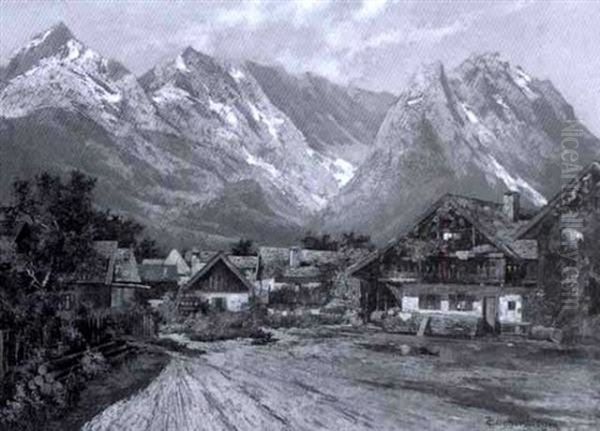 Garmisch Mit Zugspitzmassiv - view 1