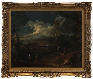 Christ And The Samaritan Woman by Gaspard Gughet