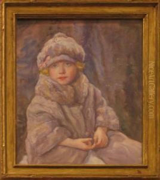 Blonde Child In Hat And Coat - view 1