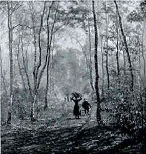 Woodgatherers On A Forest Path by Jules Guiette