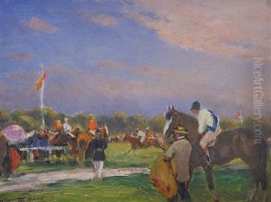 Les Preparatifs Pour La Course by Alexandre Gaston Guignard