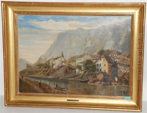 Dorf An Einem Zufluss Des Genfersees - view 1
