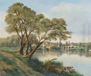 Aux Environs De Paris by Alexis Eugene Guigne