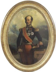 Portrait En Buste D'un General De Division De L'armee Belge