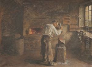 Le Forgeron by Jean Adrien Guignet