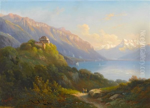 Les Chateaux Du Chatelard Et De Chillon Avec Dent Blanche - view 1