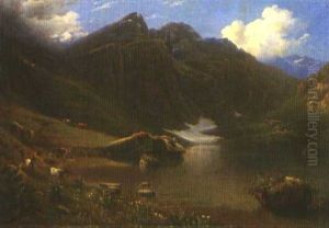 Alpsee by Charles Louis Guigon