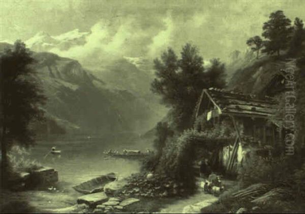 Bauernhaus An Einem Gebirgssee - view 1