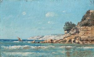 Cote De Marseille Vers L'estaque by Paul Camille Guigou