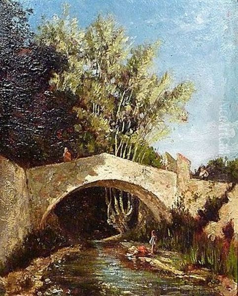 Lavandiere Sous Le Pont - view 1