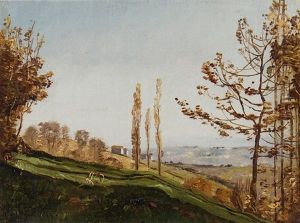 Paysage Aux Trois Peupliers