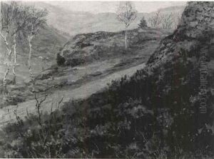 Sentier Dans Un Paysage Vallonne by Paul Camille Guigou