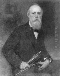 Autoportrait Aux Pinceaux by Francois Joseph Guiguet