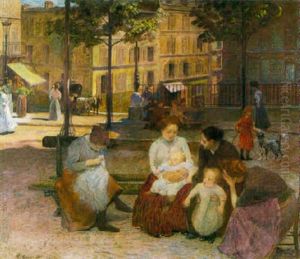 Jeunes Femmes Sur La Palce Ravignan A Montmartre Jeunes Femmes Sur La Palce Ravignan A Montmartre