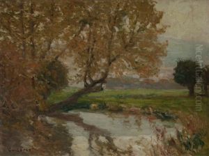 Paysage Aux Environs De Rouen by Narcisse Guilbert