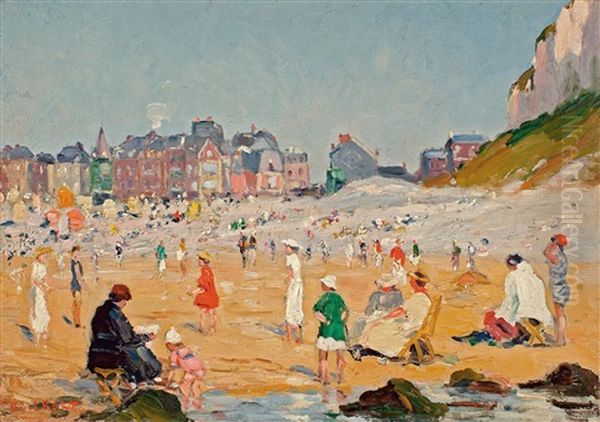 La Plage Du Treport, Apres-midi D'ete - view 1