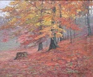 Autumn Hillside by George M. Baker