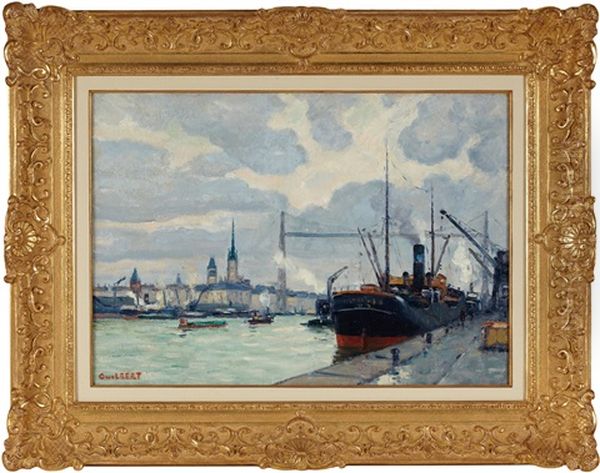 Port De Rouen Et Le Pont Transbordeur - view 1