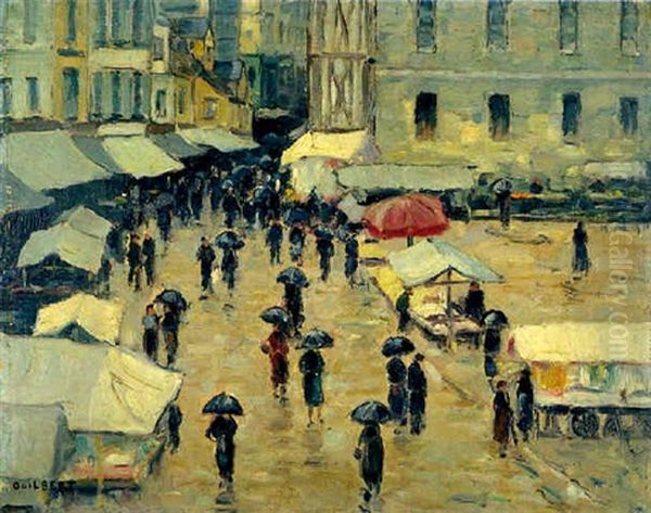 Rouen, Marche Un Jour De Pluie - view 1