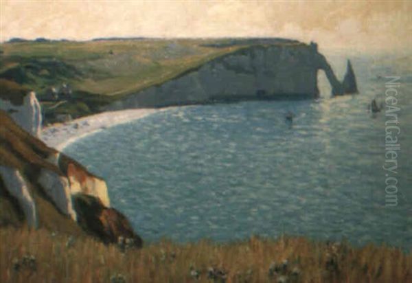 Etretat, Falaise D'aval, Soleil L'apres-midi - view 1