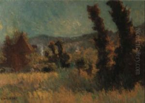 Prairie A Saint-gervais by Narcisse Guilbert