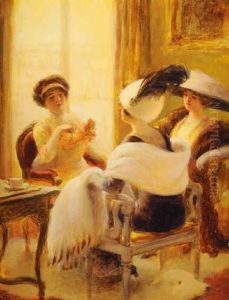 En Visite by Albert Guillaume