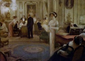 Cantatrice Animant Une Soiree Mondaine