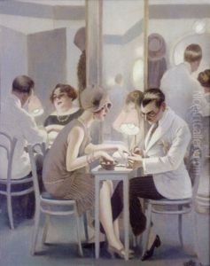 Chez Le Manucure by Albert Guillaume
