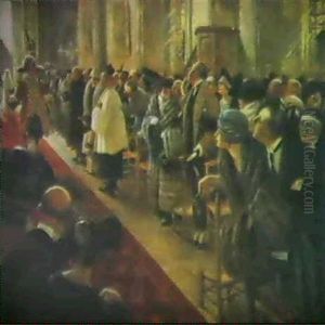 L'entree Des Mariees by Albert Guillaume