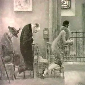 A L'office by Albert Guillaume