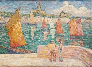 Pecheur A L'ile-dieu by Emile Oscar Guillaume