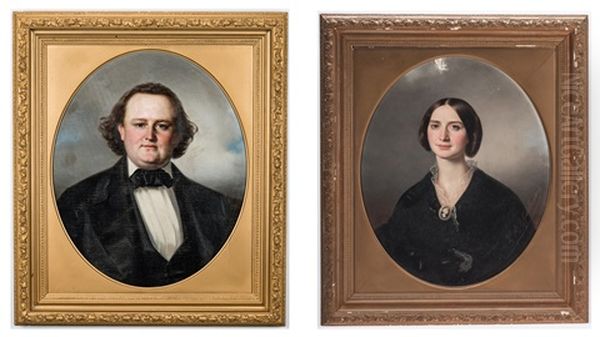 Portraits Of Lt. Col. Lewis Minor Coleman And Mary Marshall Coleman - view 1