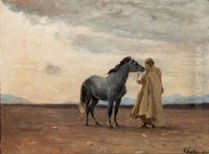 Arabe Con Caballo
