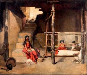 Tisseuses A Bou Saada by Gustave Achille Guillaumet
