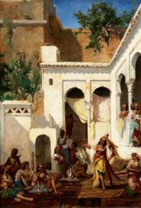 Danse Dans Le Harem by Gustave Achille Guillaumet