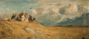 Chameliers Aux Environs De Marnia by Gustave Achille Guillaumet