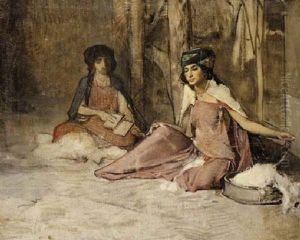 An Arab Lady And Her Teacher