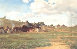 An Arab Encampment by Gustave Achille Guillaumet