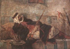 Le Kief by Gustave Achille Guillaumet