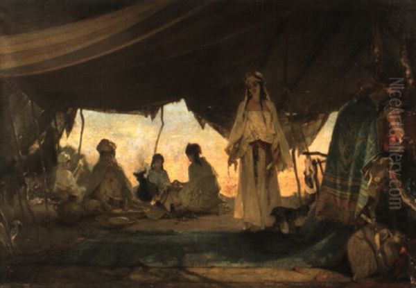 Femmes Arabes Sous La Tente - view 1