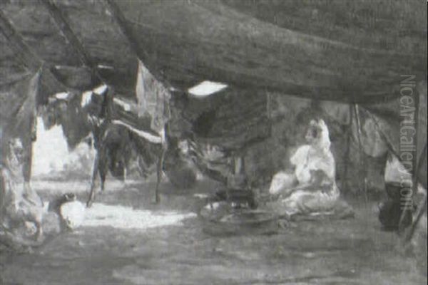 Arab Woman Preparing A Meal - view 1