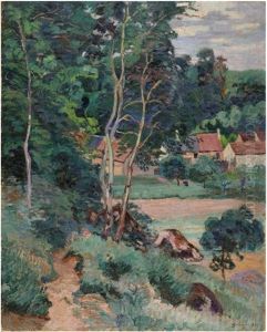 Woman With Dog by Armand Guillaumin