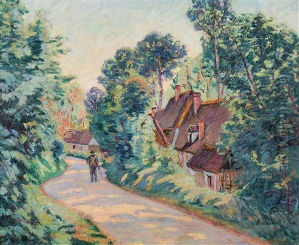 Woman With Dog - view 1